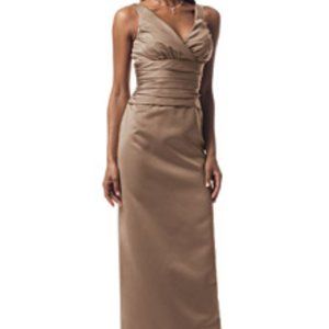 NWT David's Bridal Surplice Cummerbund Dress-22